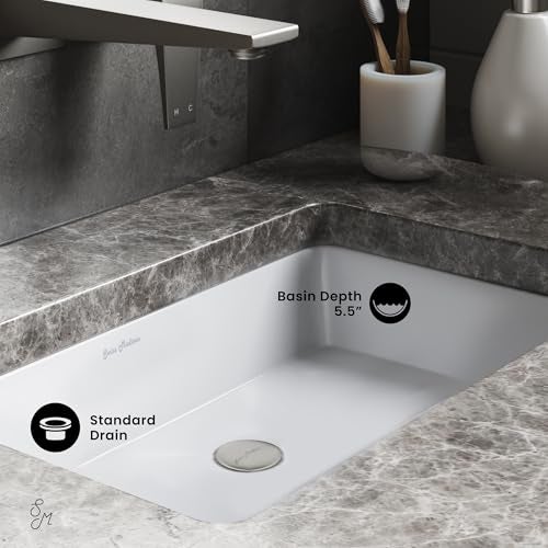 Swiss Madison SM-UM625 Voltaire 21 Rectangular Under-Mount Bathroom Sink - Image 4