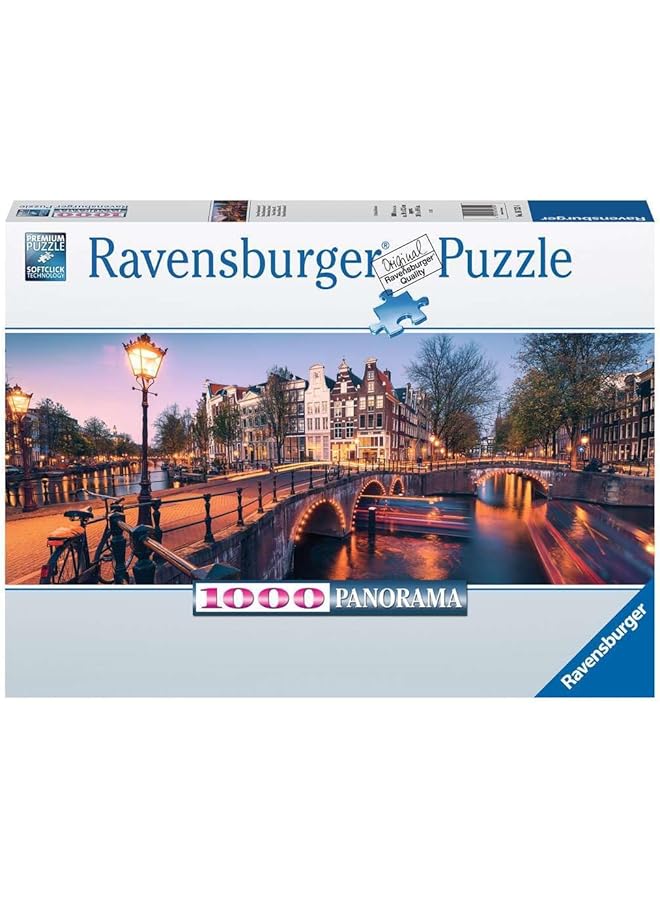 رافنسبورغر المساء في أمستردام 1000 قطعة بانوراما الألغاز للبالغين والأطفال الذين تتراوح أعمارهم بين 12 سنة فما فوق هولندا هولندا - Image 1