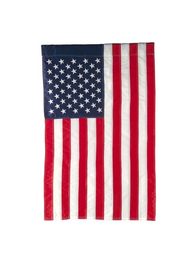 Evergreen Flag - Evergreen American Flag 44-Inch X 28-Inch House Size | Heavy Duty Outdoor Premium 310D | Embroidered Stars And Stripes And Quadruple Stitched Edge | Usa Residential Or Commercial - Image 1