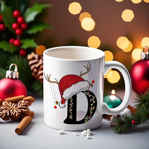 DAYS " Christmas Alphabet Word Printed Ceramic Mug, Christmas Xmas Coffee Mug Gift for Kids Boy Girls, Coffee Cup Mug Gift (D) - Image 5