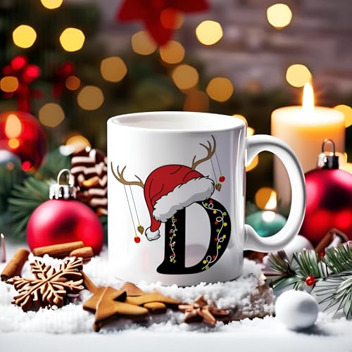 DAYS " Christmas Alphabet Word Printed Ceramic Mug, Christmas Xmas Coffee Mug Gift for Kids Boy Girls, Coffee Cup Mug Gift (D) - Image 4