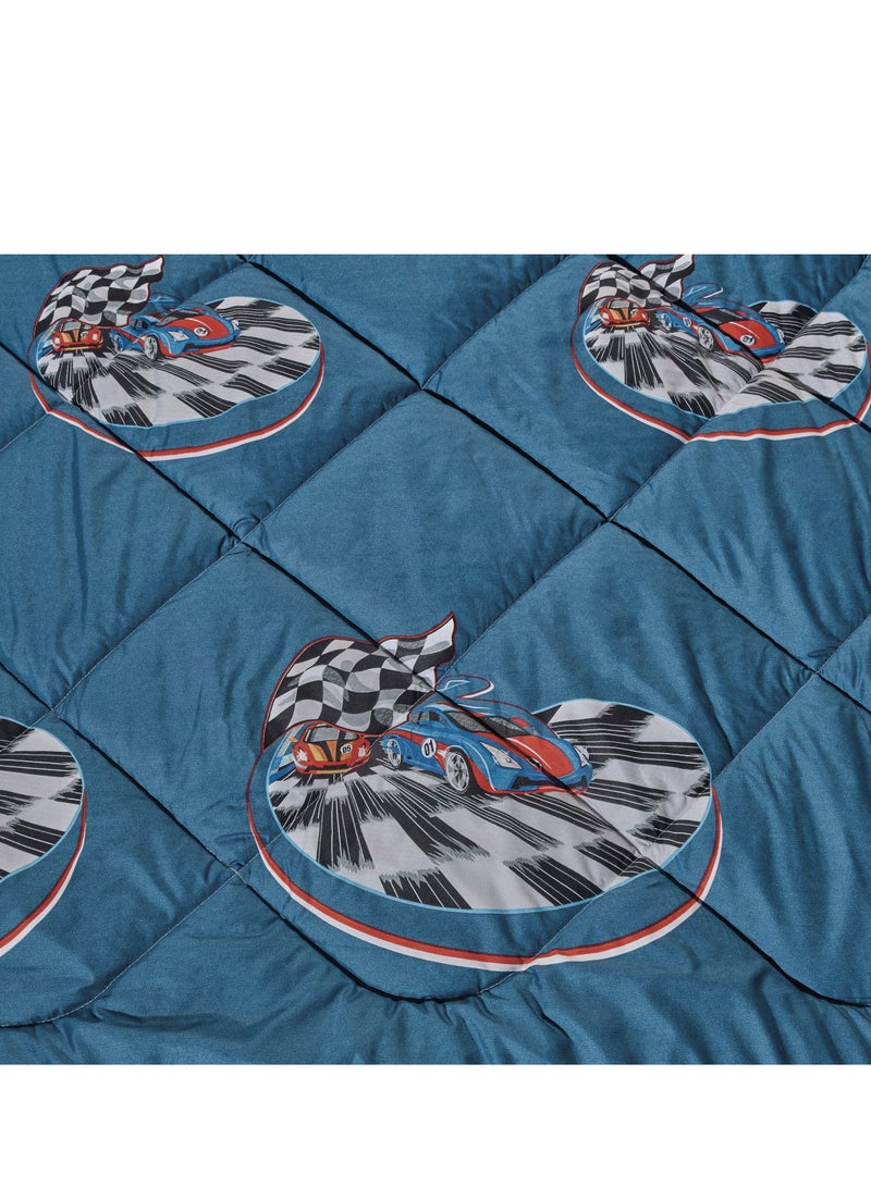 Sleep night 3-Piece kids Medium Filling Comforter set Reversible Bed Set Single Size 160x210 cm for Boys & Girls - Image 3