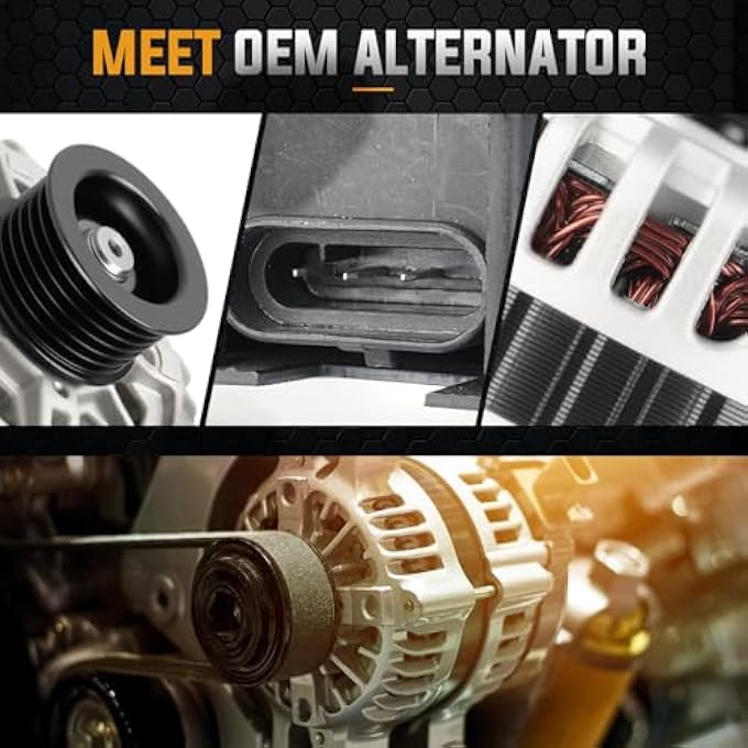 ILONPA Alternator Replacement Compatible with 2004-2008 Chevrolet AVEO, 2005-2008 Pontiac WAVE, 2004-2008 Suzuki Swift Replace ADR0337, 96540542, 96838439, 96954113, 400-12215, 8483 - Image 3