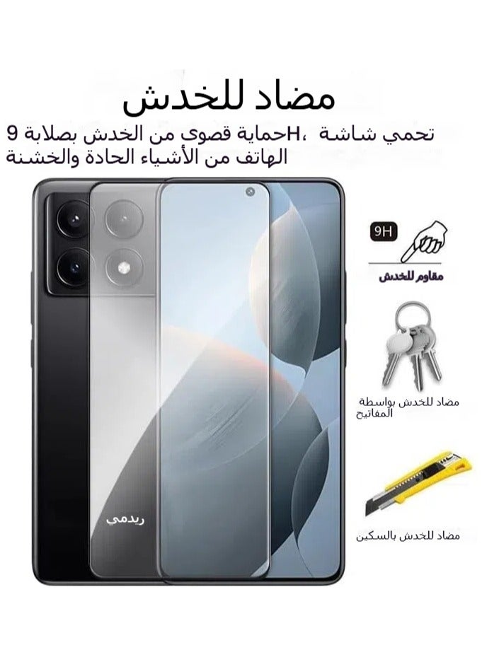 general 2 Pack Compatible with Xiaomi Poco X6 Pro Screen Protector 9H Hardness with Double Defence Technology 3D Protective Tempered Glass for Mi Poco X6 Pro - Image 2
