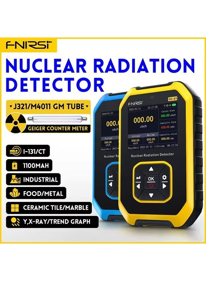 FNIRSI GC-01 Geiger Counter Nuclear Radiation Detector Personal Dosimeter X-ray γ-ray β-ray Radioactivity Tester Marble Detector - Image 1