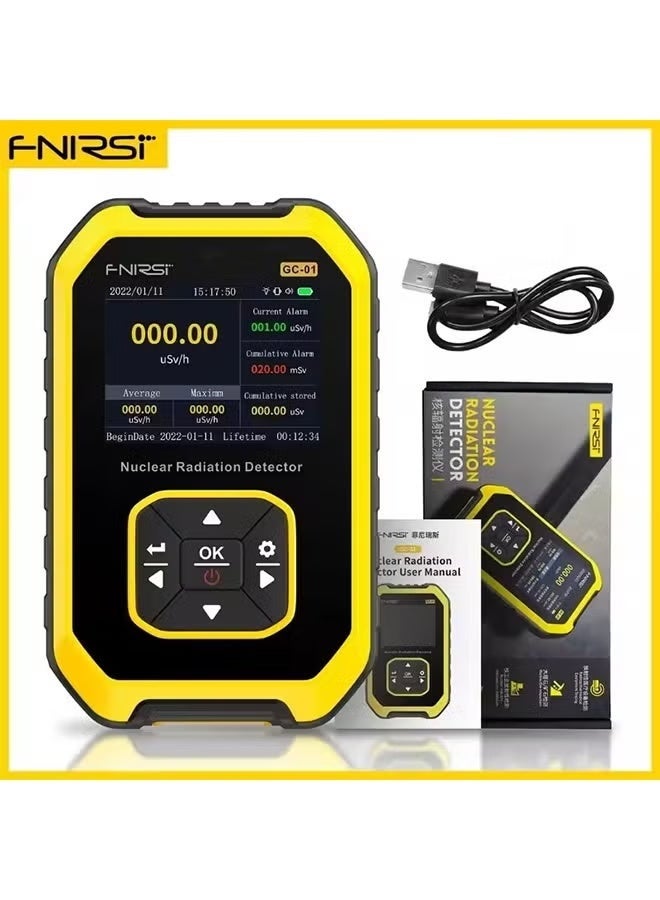 FNIRSI GC-01 Geiger Counter Nuclear Radiation Detector Personal Dosimeter X-ray γ-ray β-ray Radioactivity Tester Marble Detector - Image 2