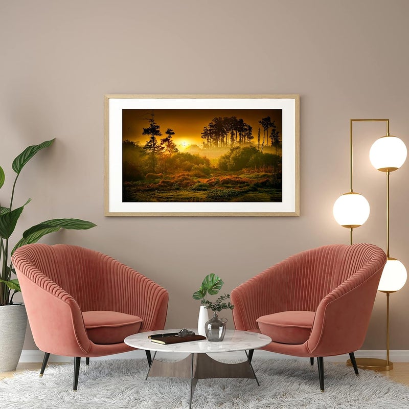 Print Panda Fabulous Landscape Wall Poster for Home Decor Living Room Bed Room Kids Room Play Room Restaurant Hotel Self Adhesive Vinyl Water Proof R061 3 ft x 2 ft - Image 2
