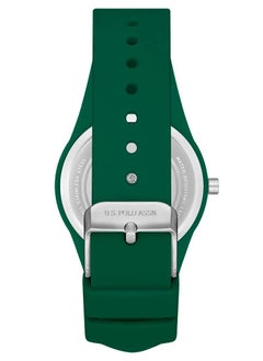 U.S. Polo Assn. Women's 40mm Watch with Green Dial & Green Silicon Strap  - Image 3