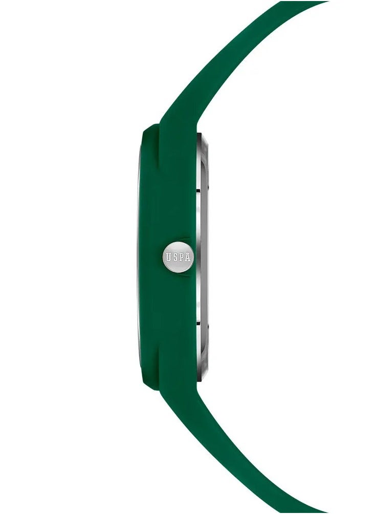 U.S. Polo Assn. Women's 40mm Watch with Green Dial & Green Silicon Strap  - Image 2