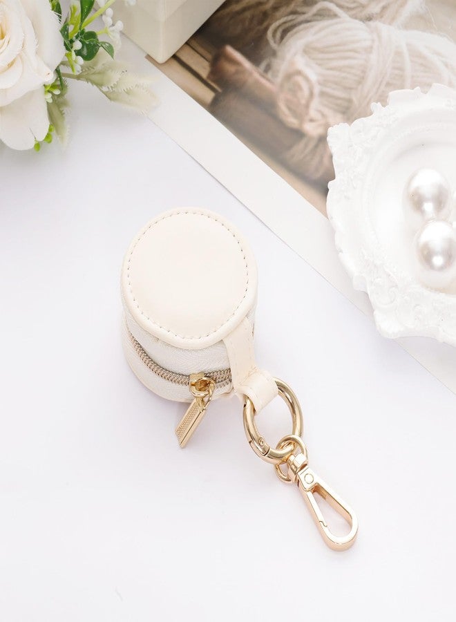 Gvhntk Jewelry Ring Holder Box with Keychain Portable Gym Jewelry Storage Box Case Travel Sports Ring Keeper Case Small Rings Earring Stud Necklace Storage Organizer Cases - Image 3