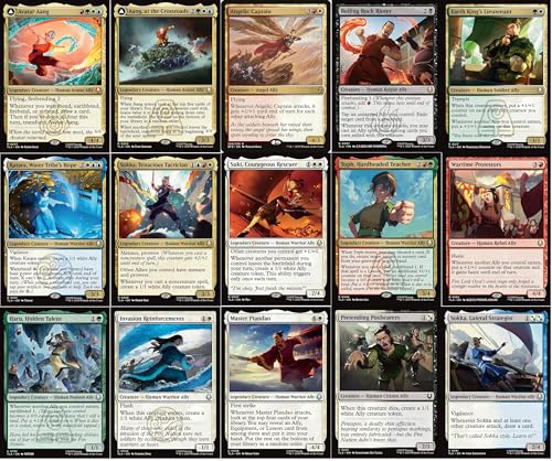 MTG Decks & More Avatar The Last Airbender Magic The Gathering Commander Deck Aangs Allies 5 Color EDH cEDH 100 Card Custom MTG Deck Very Strong - Image 5