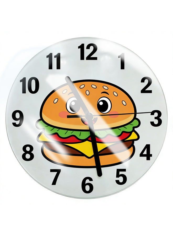 He 20pcs/CTN Sublimation Blank Round Glass Photo Frame Clock Decor - 7.8" Glossy - US Stock - Image 2