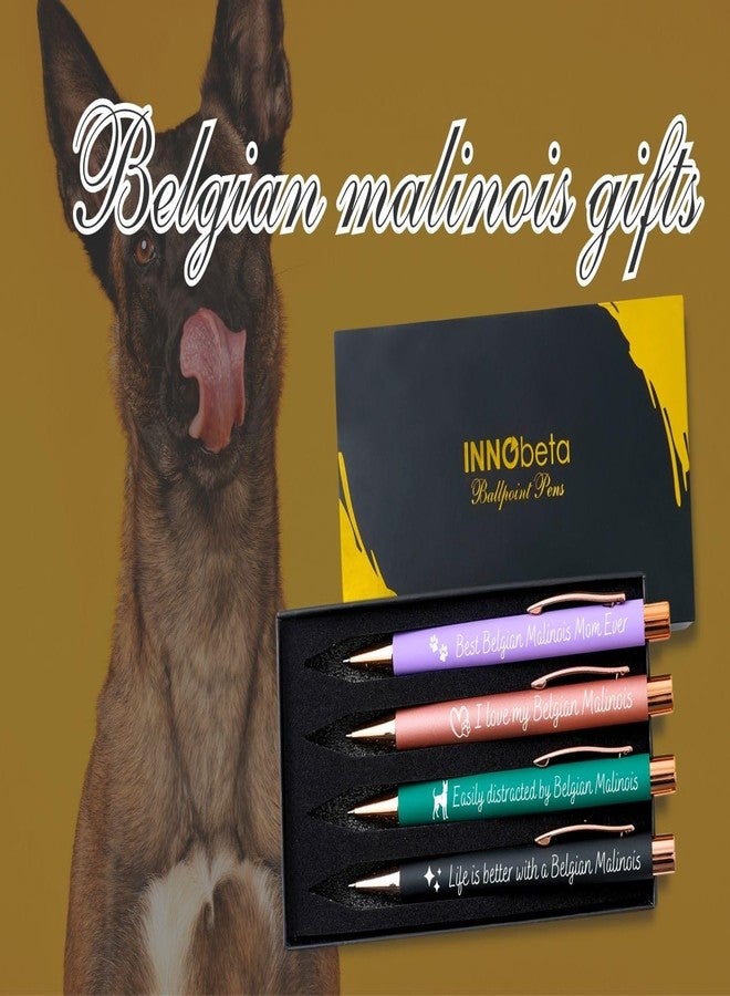 InnoBeta Belgian Malinois Gifts, Dog Mom Gifts, Ballpoint Pen Set of 4 - Image 2