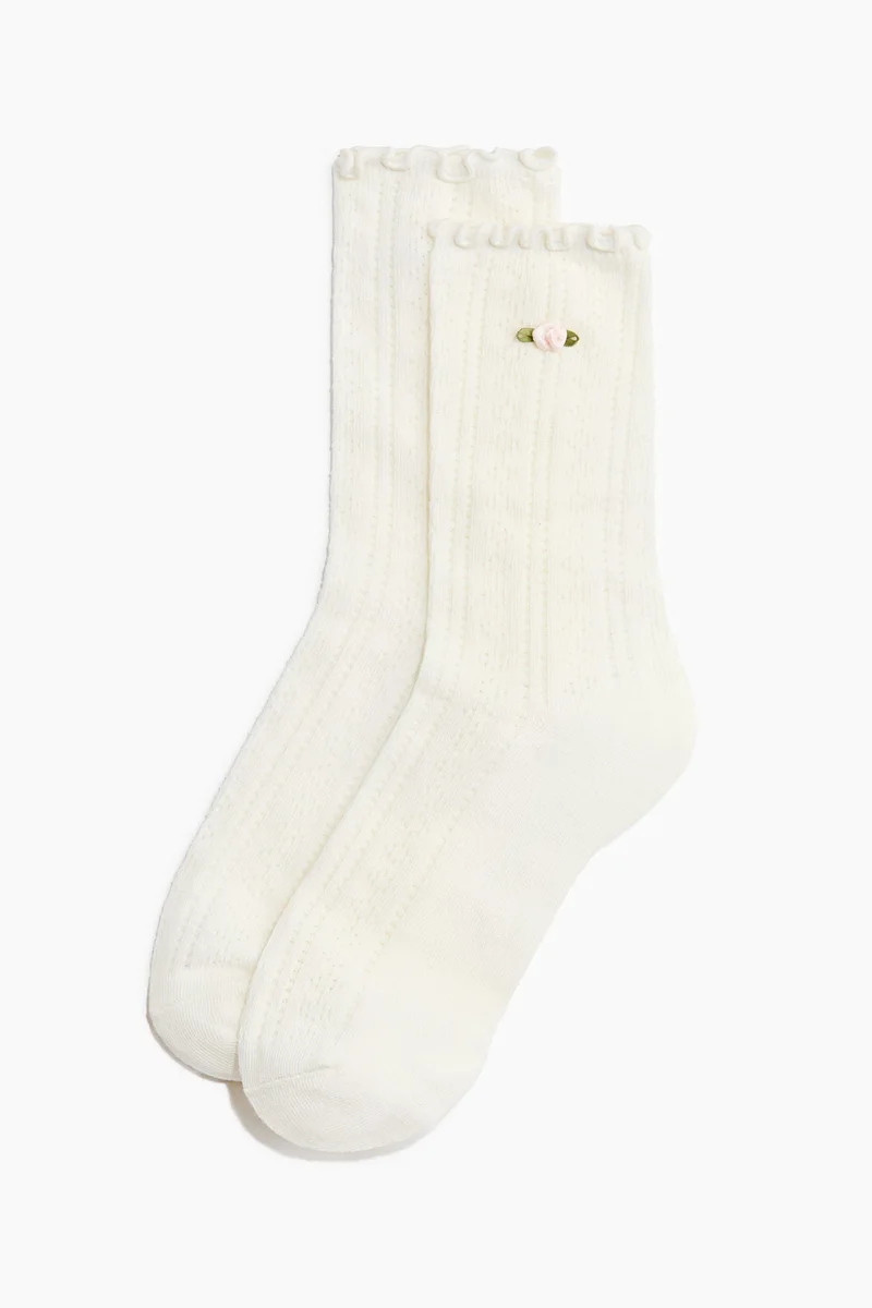 اتش اند ام جوارب محبوكة - عبوة من قطعتين