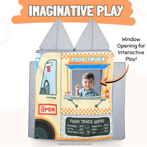 Couch Swag Play Panel for Childrens Foam Sofa Kids Couch (Food Truck) - Image 5