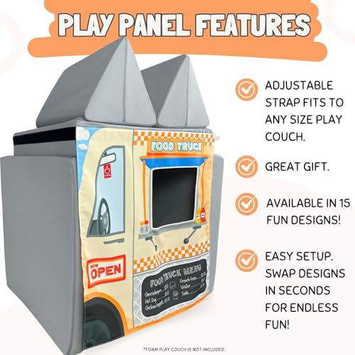 Couch Swag Play Panel for Childrens Foam Sofa Kids Couch (Food Truck) - Image 2