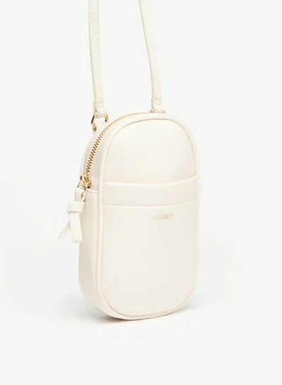 ميسي Missy Logo Detail Crossbody Bag with Zip Closure