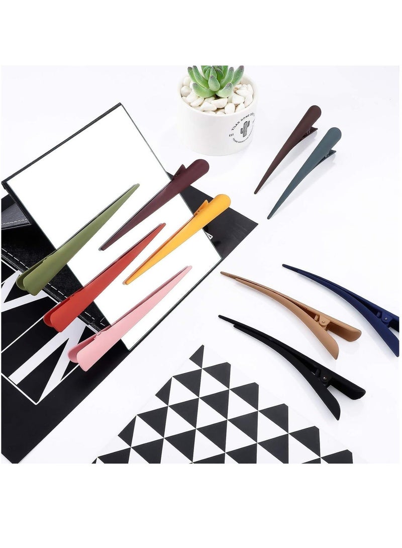 Captaintech Hair Clips for Hair Styling, Long Alligator Colorful Plastic Sectioning Hair Barrettes Duckbill Hair Clip Accessories for Women Girls 4.7 Inch 20Pcs - Image 3