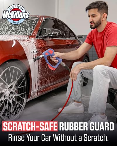 McKillans 40 Degree Pressure Washer Nozzle - Stainless Steel, High-Efficiency Cleaning, Durable Nozzle Guard with Rubberized Protection (4.0 Orifice) - Image 2