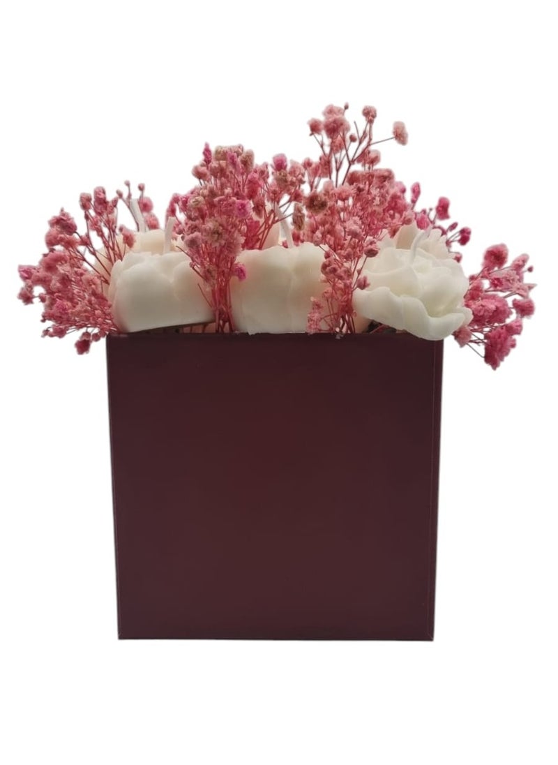 Art Of Harmony - Soy Candle Rose Bouquet - Image 1