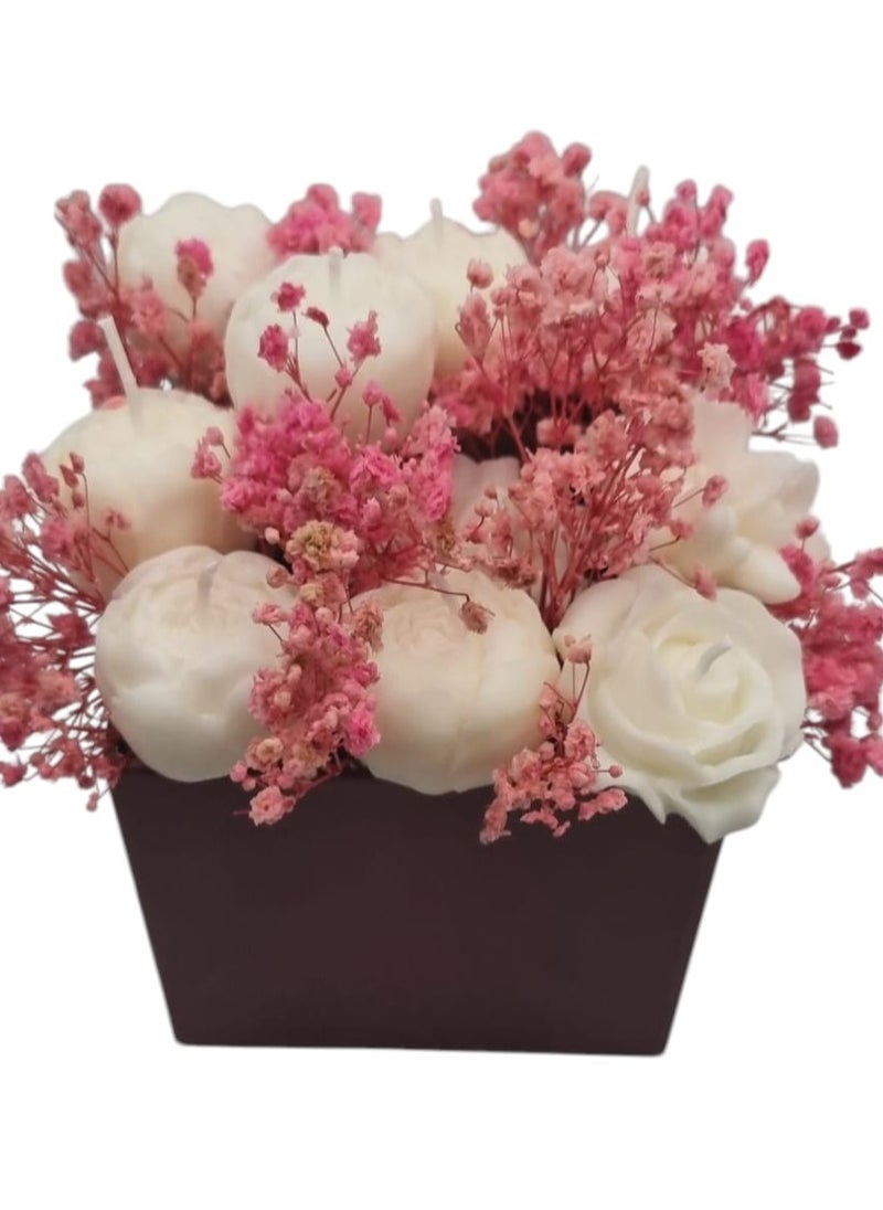 Art Of Harmony - Soy Candle Rose Bouquet - Image 1