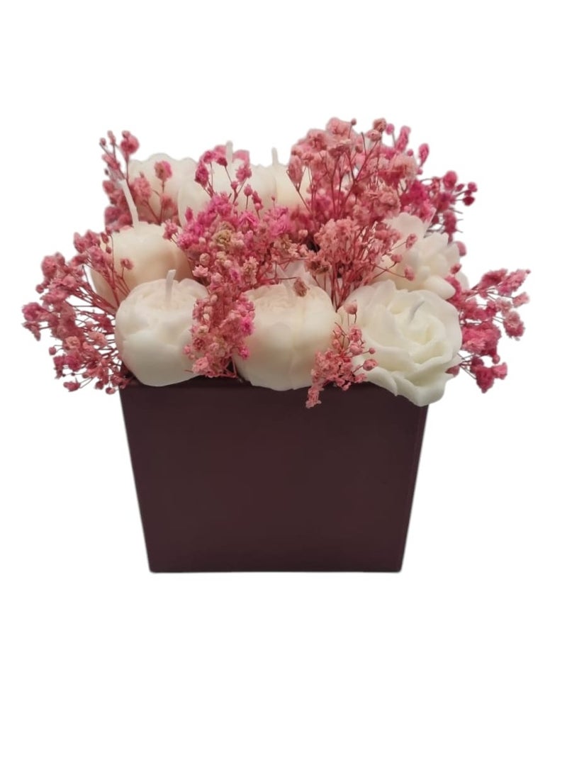 Art Of Harmony - Soy Candle Rose Bouquet - Image 1
