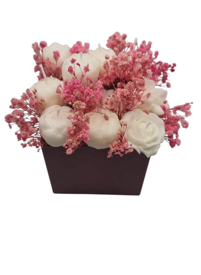 Art Of Harmony - Soy Candle Rose Bouquet - Image 1