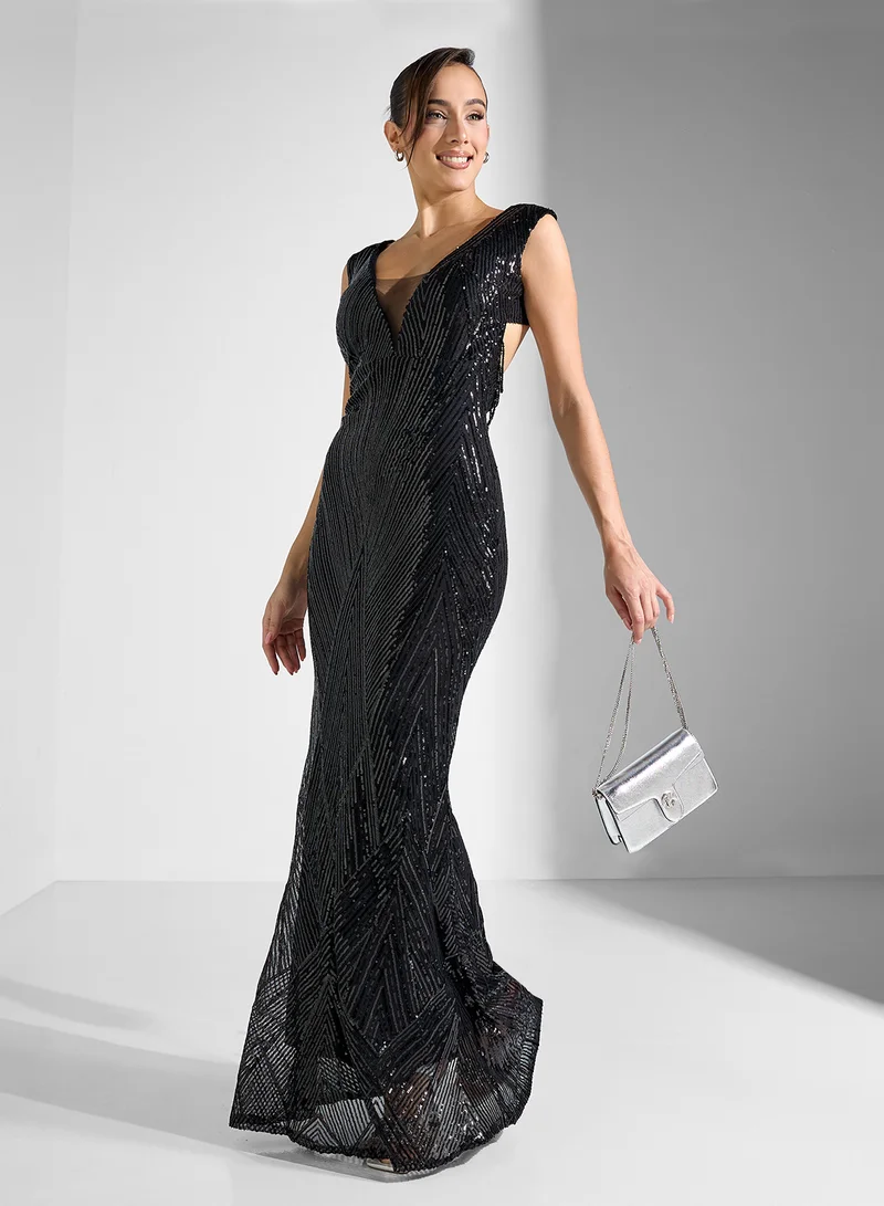 Ginger Boutique Sequin Formal Dress