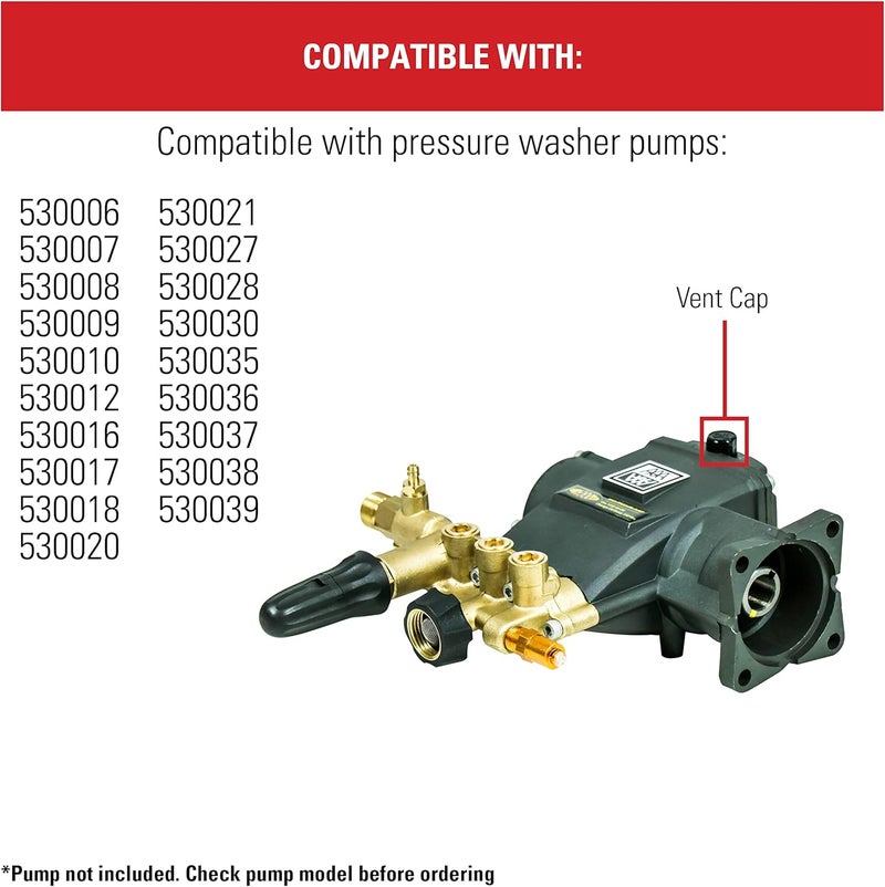 Simpson Cleaning 7111013 Replacement Crankcase Vent Cap for Pressure Washer Pumps Black - Image 3