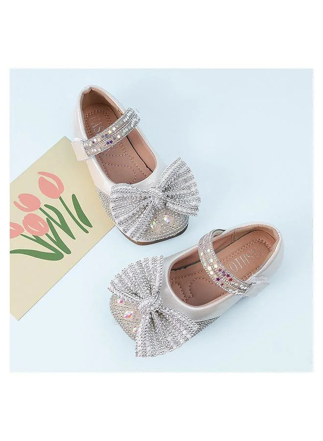 Mark & Mia Mark & Mia Stone Embellished Bow Detail Party Shoes - Beige