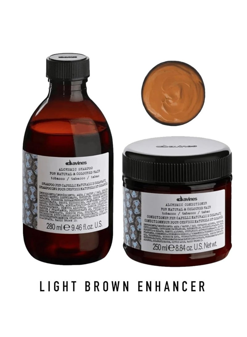 دافينز شامبو دافينز ألكيميك توباكو للشعر البني الفاتح 280 مل - Image 3