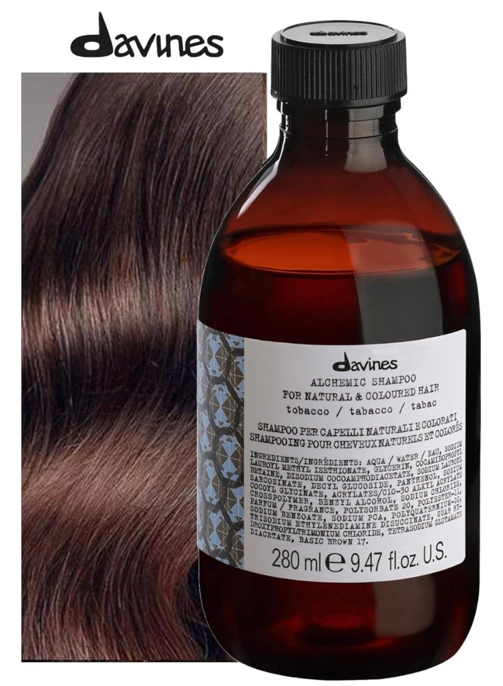 دافينز شامبو دافينز ألكيميك توباكو للشعر البني الفاتح 280 مل - Image 2