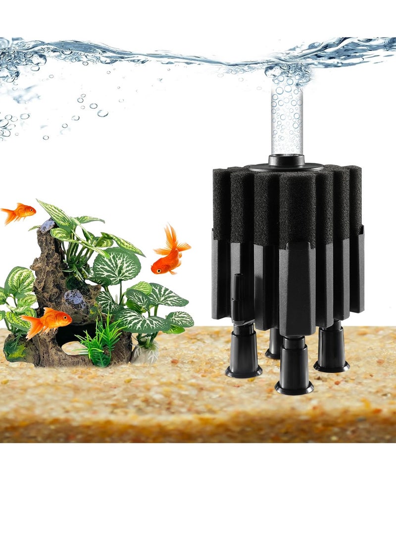 Ultra Silent 3-in-1 Submersible Aquarium Filter with Biofiltration  Aeration - Ideal for Betta, Fry  Shrimp in 5-20 Gallon Tanks - Image 1