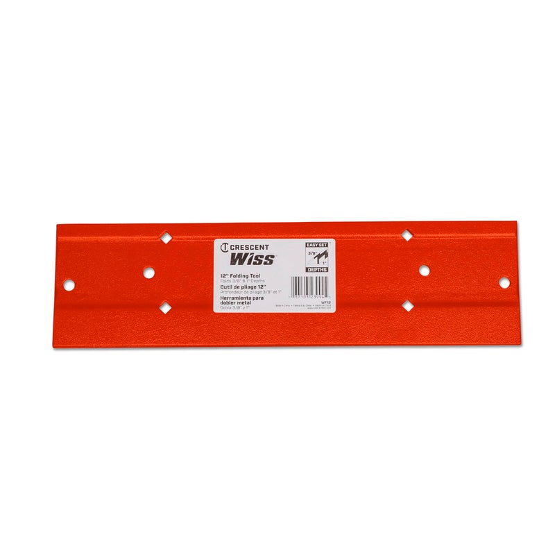 Wiss Crescent Wiss Folding Tool - Sheet Metal Bending Tool - Made from 16 Gauge Steel - Hand Tool for HVAC Applications - WF12-12", Red - Image 3