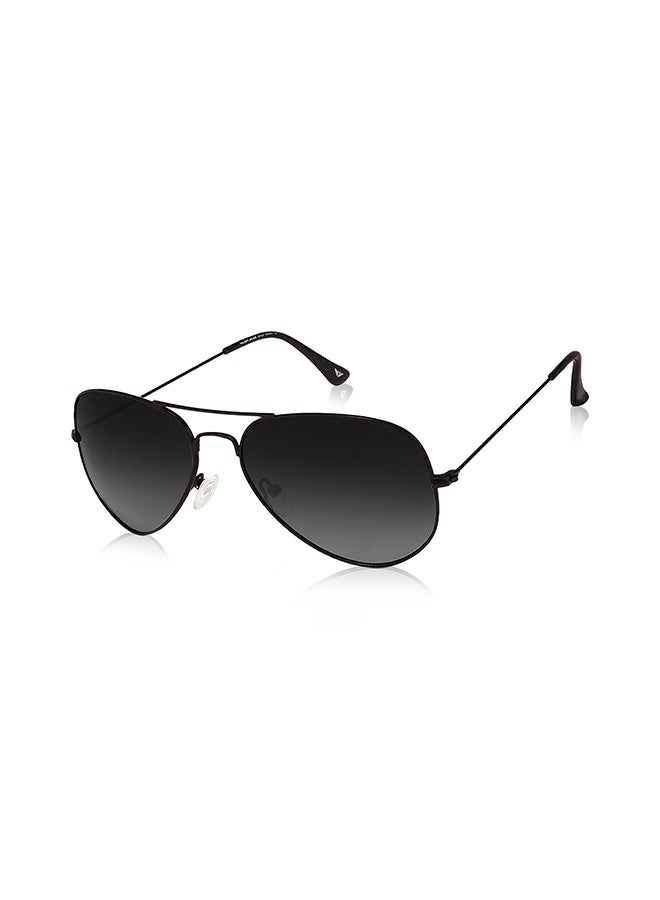 VINCENT CHASE Unisex Top Guns Full Rim Aviator Polarized & UV Protected Sunglasses For Men & Women VC 5158/P - 57mm - Black - Image 1