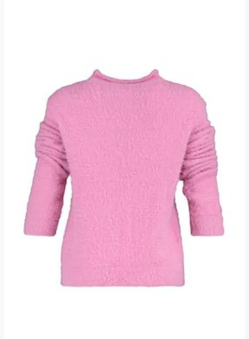 trendyol Pink Beard Yarn Knitwear Sweater TWOAW23KZ0045