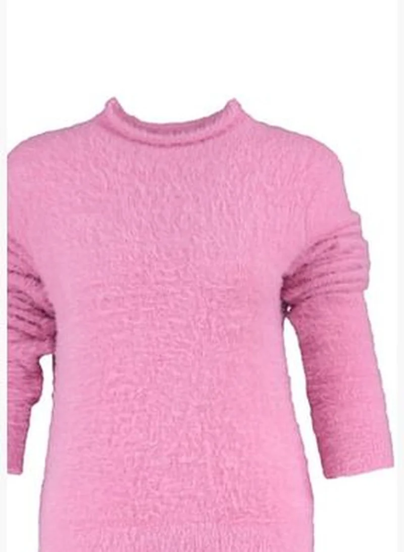 trendyol Pink Beard Yarn Knitwear Sweater TWOAW23KZ0045