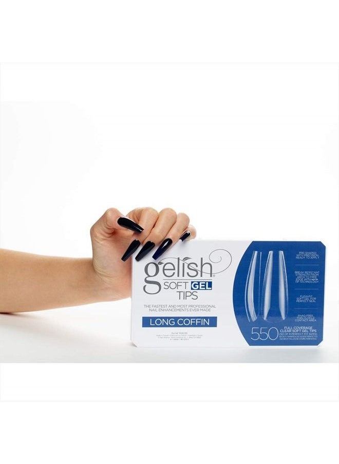 Gelish Soft Gel Bundles (Long Coffin Kit) Nail Gel Kit, Gel Nail Tips Kit, Gel Tips Nail Kit  - Image 2