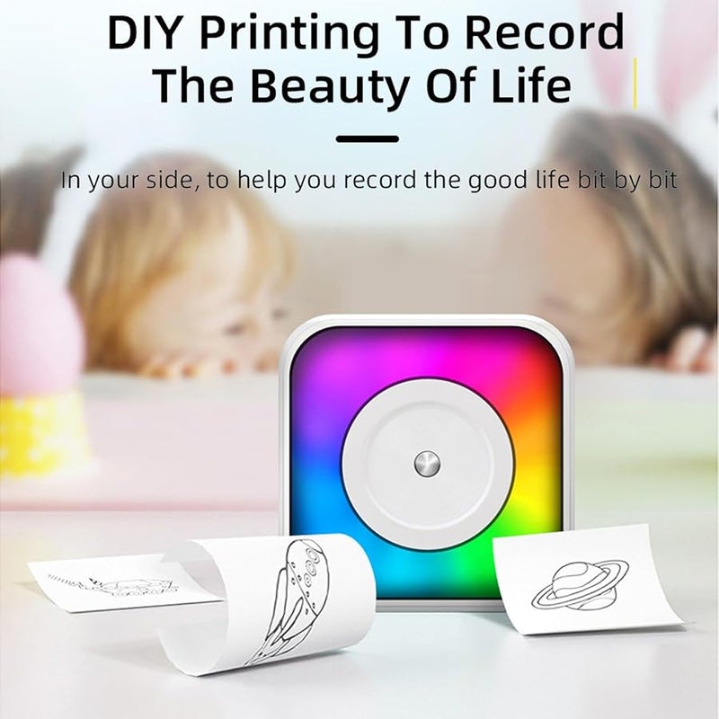 Mini Thermal Label Printer Portable Pocket Photo Printer With 1200mAh Battery For Students - Image 5