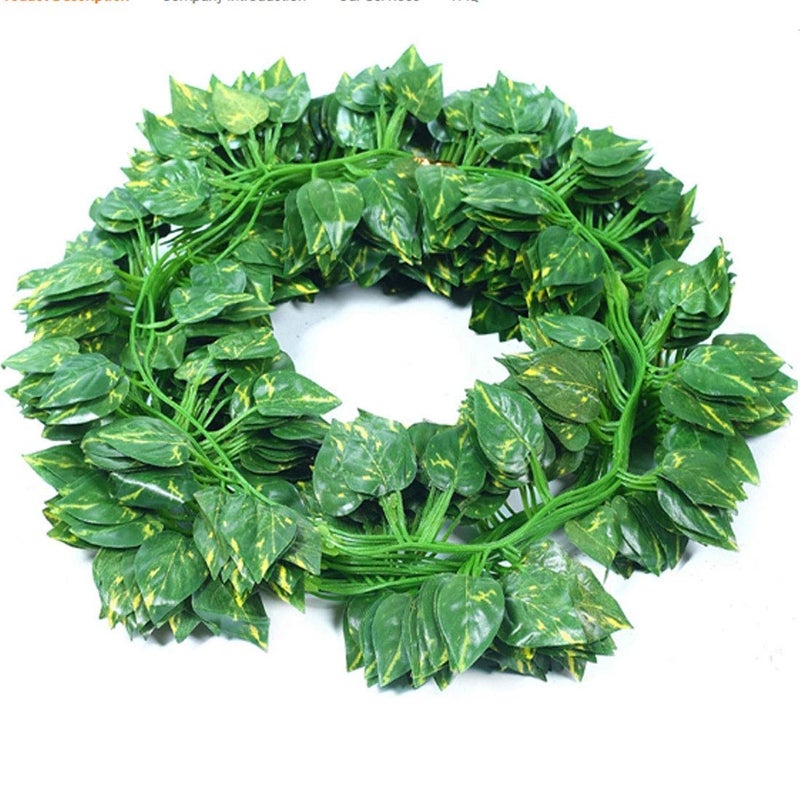 Well Art Gallery Well Art Gallery Artificial Fancy Wall Hanging Garland Money Plant Leaf BailCreeper for Special Occasion Decoration Home Office Festival Theme Decoration Green 24 - Image 3