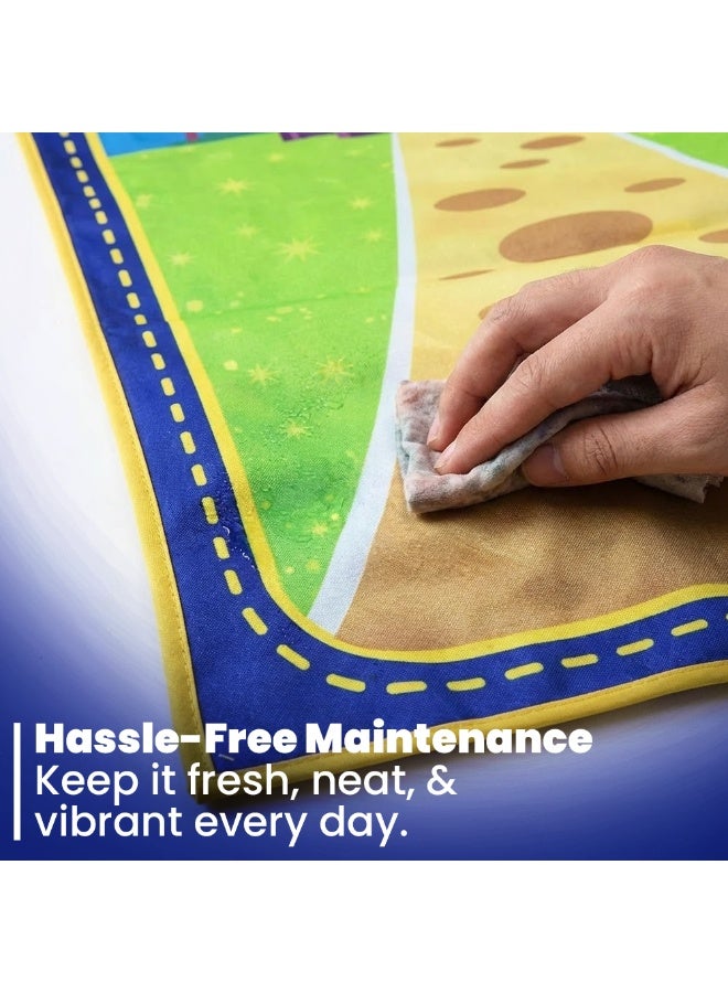 برينت شوب فور مي سجادة صلاة تعليمية للأطفال | صوت تفاعلي للصلاة والوضوء والدعاء | دعم ست لغات مع الترجمة | قاعدة ناعمة مانعة للانزلاق - Image 4