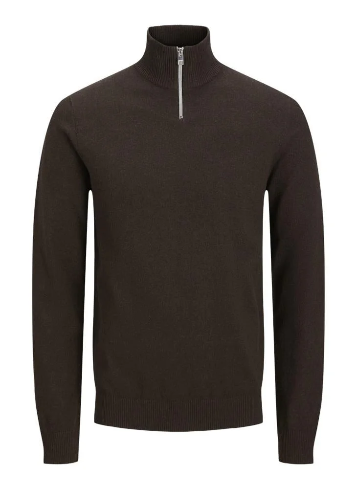 JJ Rebel Knit Neck Half Zip Sweater
