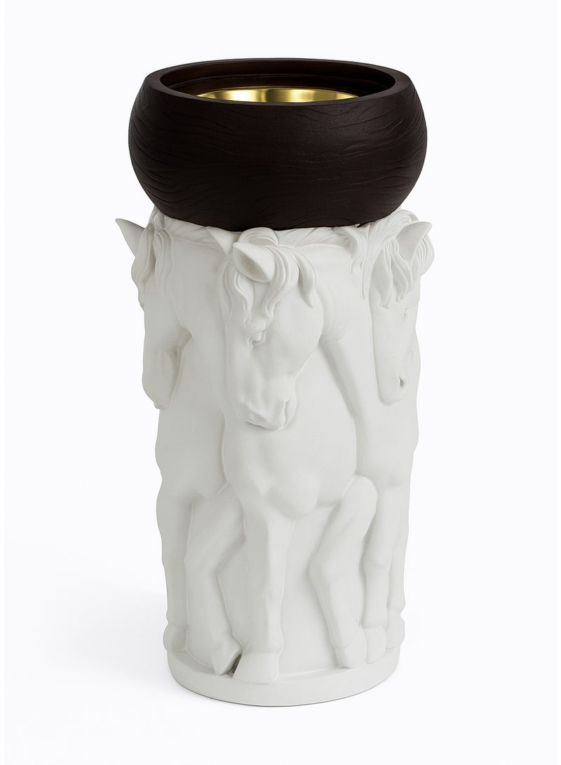 Bergott Stallion's Derby Bakhoor Burner (Incense Holder) | Gift for Horse Lovers, Unique, Luxury, Elegant, Royal, and Classy - Image 1