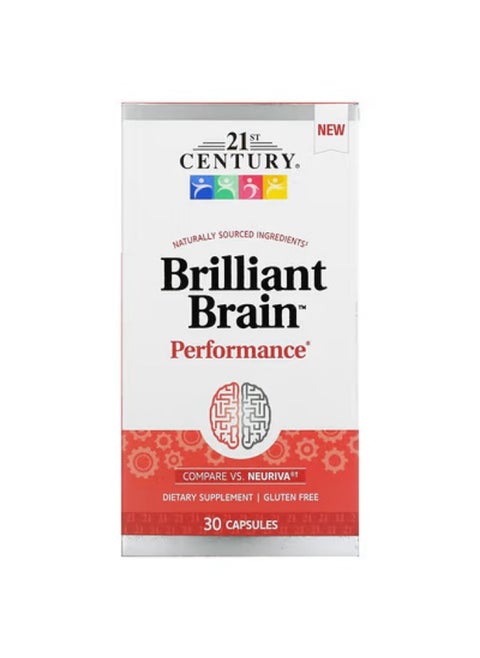 21st CENTURY Brilliant Brain Performance, 30 Count