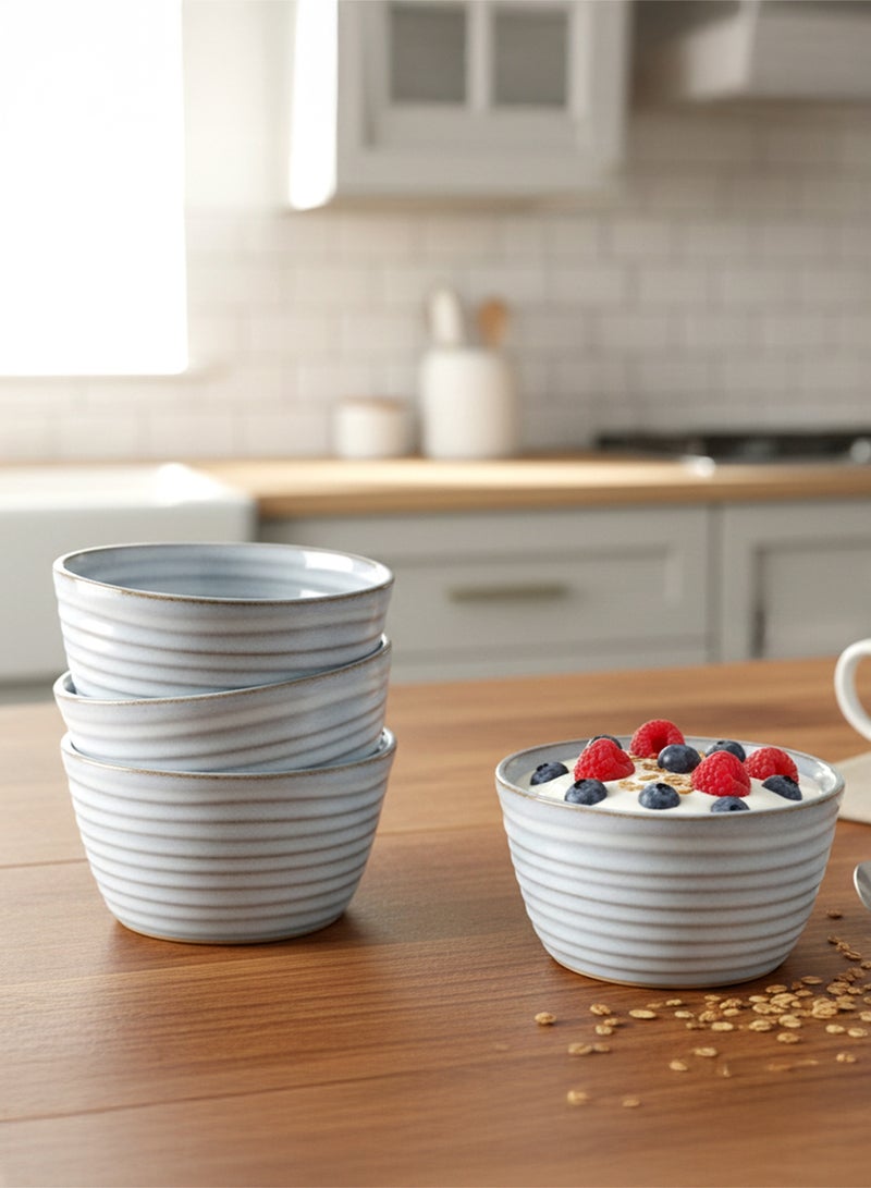 Cuisine Art وعاء كوزين آرت بريميوم تيا من الخزف - 12 سم، أزرق (مجموعة من 6) - Image 5