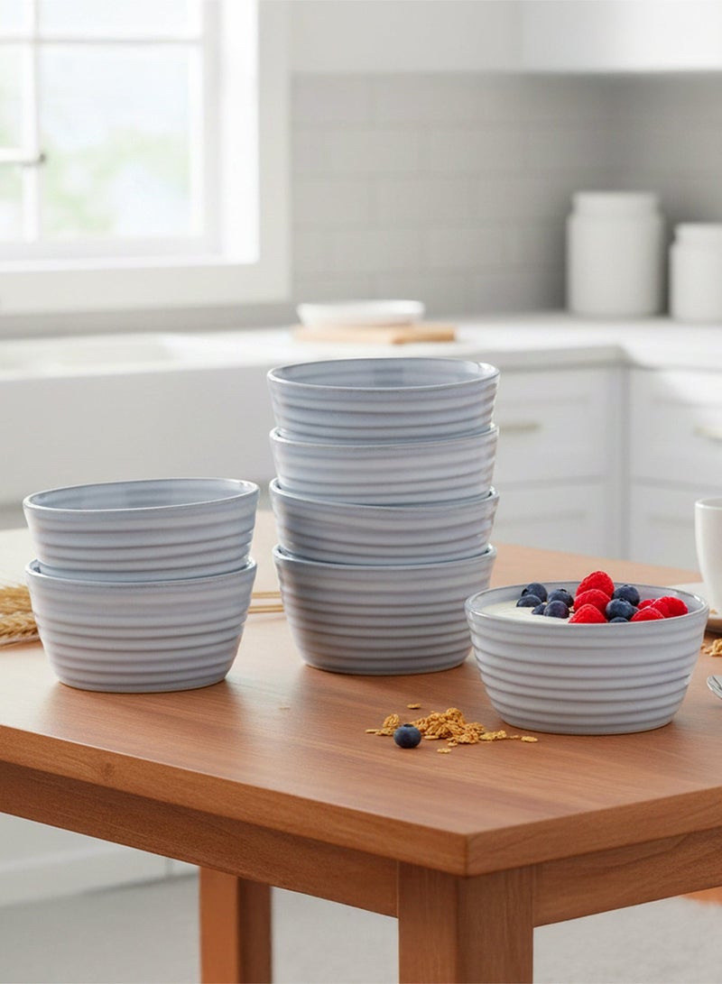 Cuisine Art وعاء كوزين آرت بريميوم تيا من الخزف - 12 سم، أزرق (مجموعة من 6) - Image 2