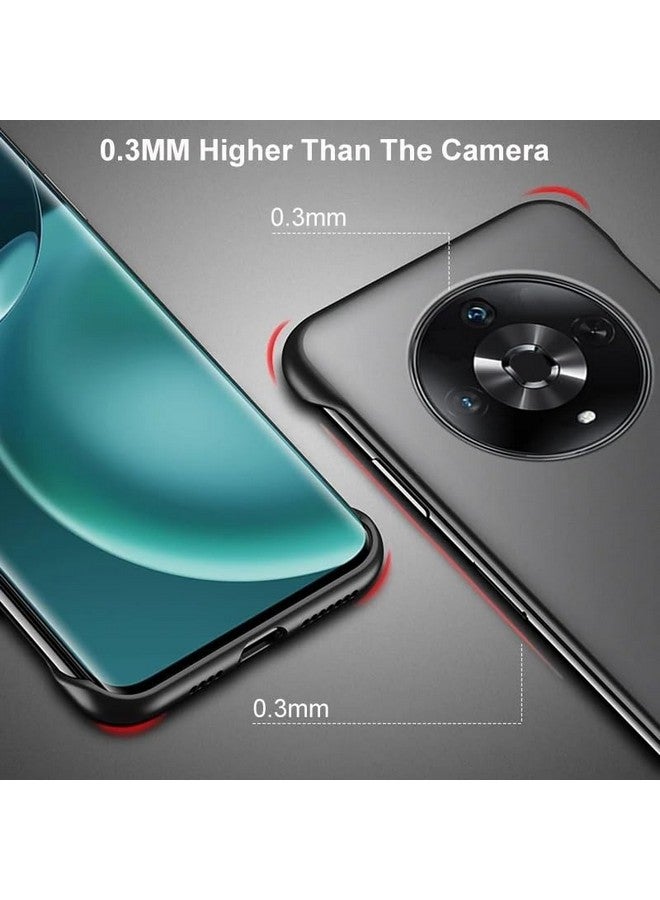 Realcase غطاء خلفي REALCASE لهاتف Honor X9b 5G | تصميم أنيق بدون إطار بلمسة نهائية غير لامعة | غطاء خلفي من TPU ناعم مقاوم للصدمات لهاتف Honor X9b 5G (أسود) - Image 4