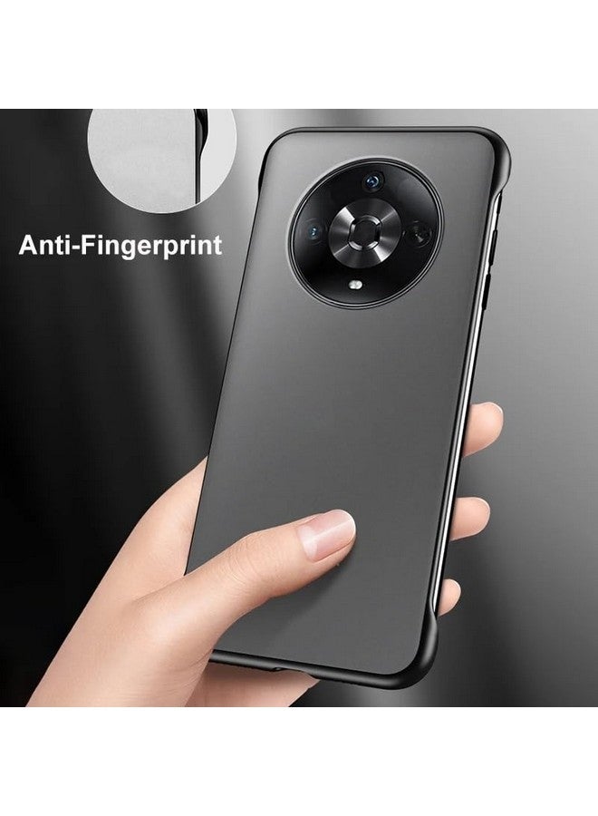 Realcase غطاء خلفي REALCASE لهاتف Honor X9b 5G | تصميم أنيق بدون إطار بلمسة نهائية غير لامعة | غطاء خلفي من TPU ناعم مقاوم للصدمات لهاتف Honor X9b 5G (أسود) - Image 3