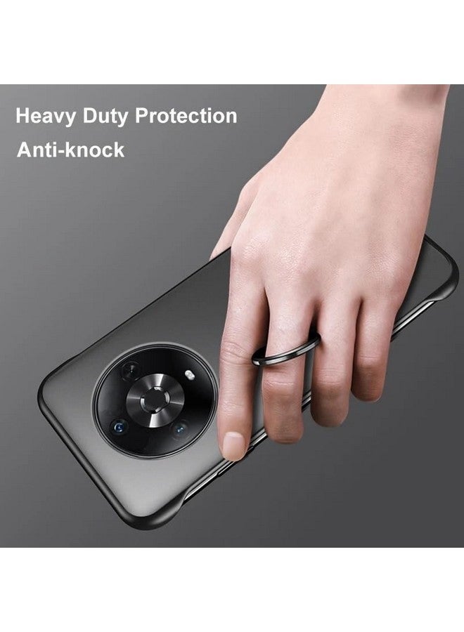 Realcase غطاء خلفي REALCASE لهاتف Honor X9b 5G | تصميم أنيق بدون إطار بلمسة نهائية غير لامعة | غطاء خلفي من TPU ناعم مقاوم للصدمات لهاتف Honor X9b 5G (أسود) - Image 2