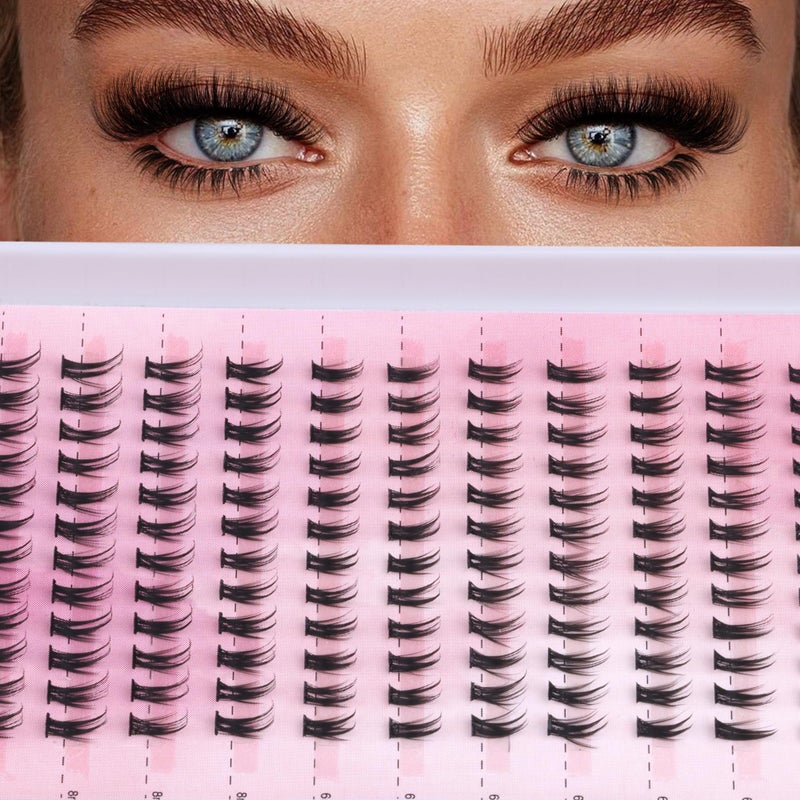 Winifred Bottom Lash Clusters Thick Volume Lower Lash Extension DIY Individual Lashes Bottom Clusters Lashes for Cluster Eyelash Extensions (168pcs) - Image 5